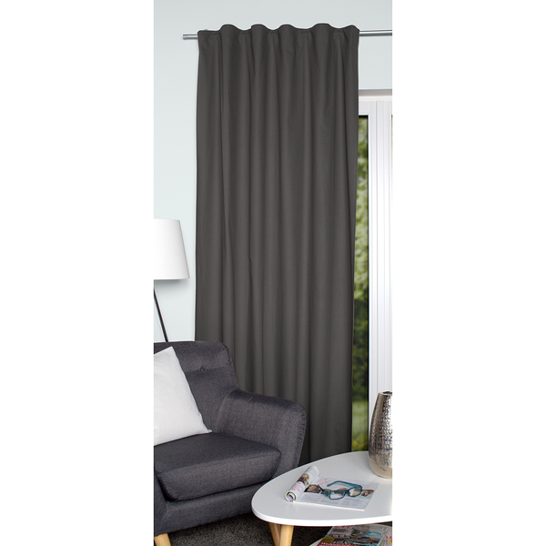 Fertiggardine Topic - Baumwolle - Grau - 140 x 175 cm