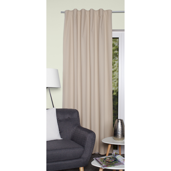 Fertiggardine Topic - Baumwolle - Beige - 140 x 145 cm