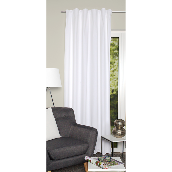 Fertiggardine Topic - Baumwolle - Weiß - 140 x 145 cm