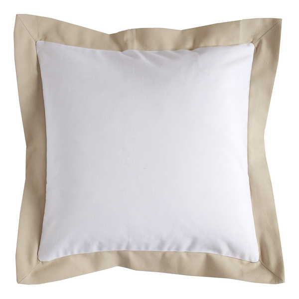 Kissenbezug Hemmes - Baumwolle - Grau / Weiß - 50 x 50 cm