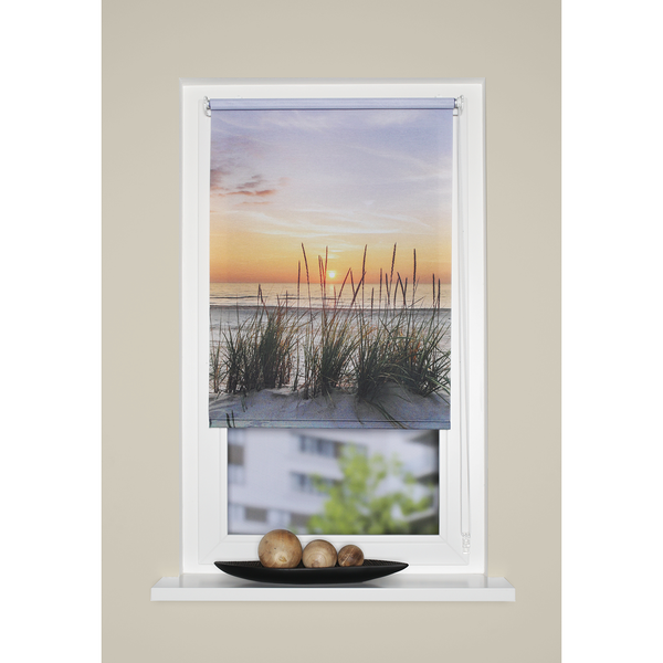 Kettenzugrollo Evening - Polyester - Mehrfarbig - 100 x 150 cm