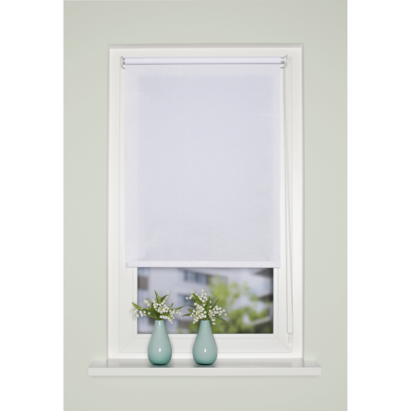 Kettenzugrollo Rom II - Polyester - Weiß - 100 x 150 cm