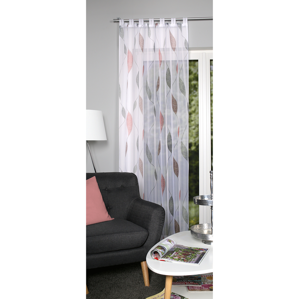 Schlaufenschal Paolo - Polyester - Rot / Weiß - 140 x 225 cm