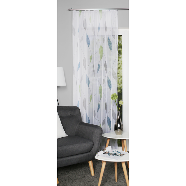 Vorhang mit Kräuselband Paolo - Polyester - Multicolor - 140 x 225 cm