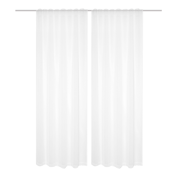 Fertiggardine Dolly (2er-Set) - Polyester - Weiß - 140 x 245 cm