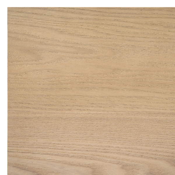 Nachttisch TAYLOR - Rattan / Eiche teilmassiv - Beige / Eiche