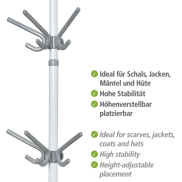 Garderobenhaken Herkules (2er-Set) - Grau