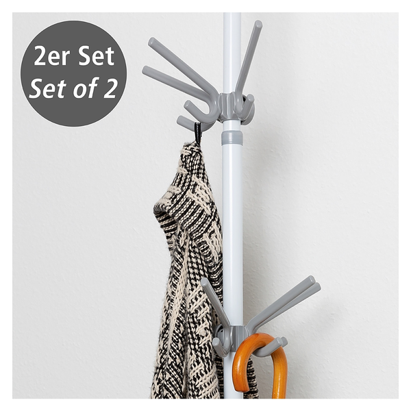 Garderobenhaken Herkules (2er-Set) - Grau