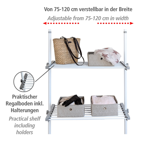 Boden Herkules - Metall - Weiß / Grau