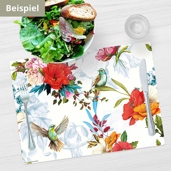 Tischset Kolibris (4er-Set) - Vinyl - Mehrfarbig