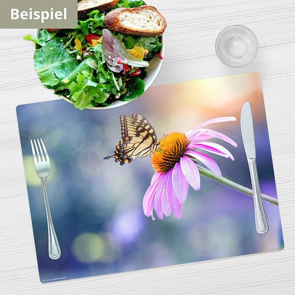 Tischset Schmetterling (4er-Set) - Vinyl - Mehrfarbig