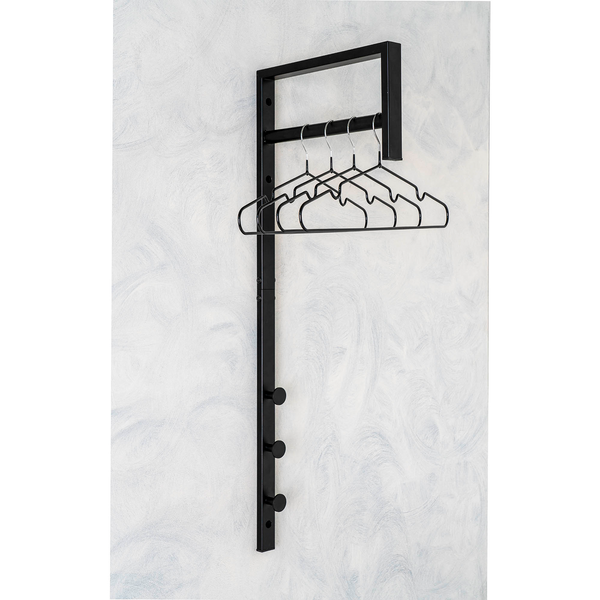 Wandgarderobe Scottdale - Metall - Schwarz