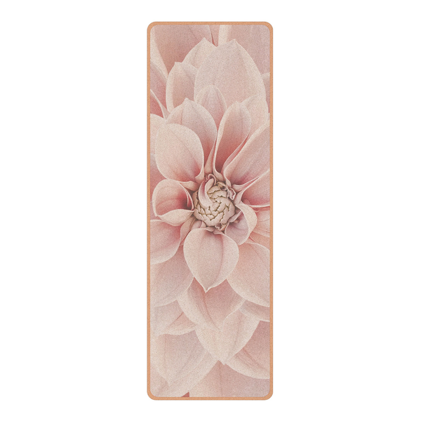 Läufer/Yogamatte Dahlie III - Oberfläche: Kork / Unterseite: Naturkautschuk - Pink