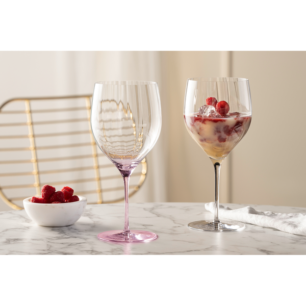 Cocktailglas Poesia (6er-Set) - Kristallglas - Rosa