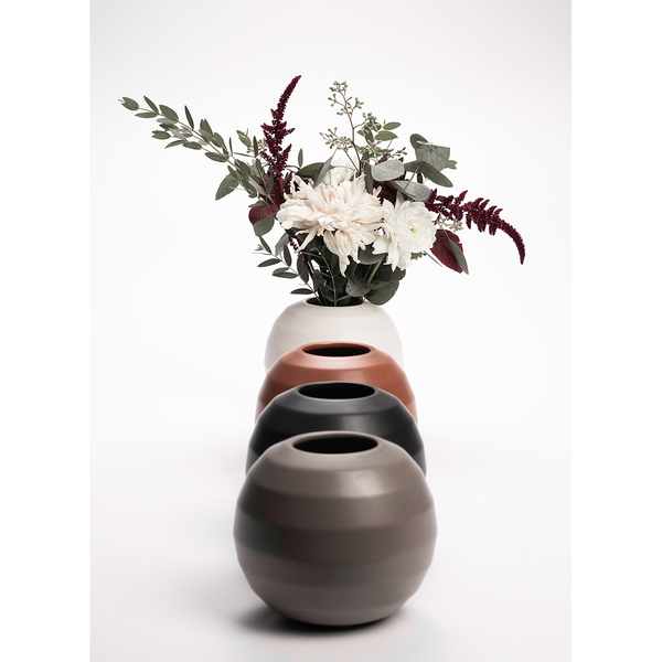 Vase Omfamna - Keramik - Weiß
