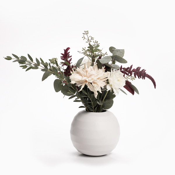 Vase Omfamna - Keramik - Weiß