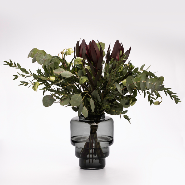Vase Akka I - Keramik - Grau