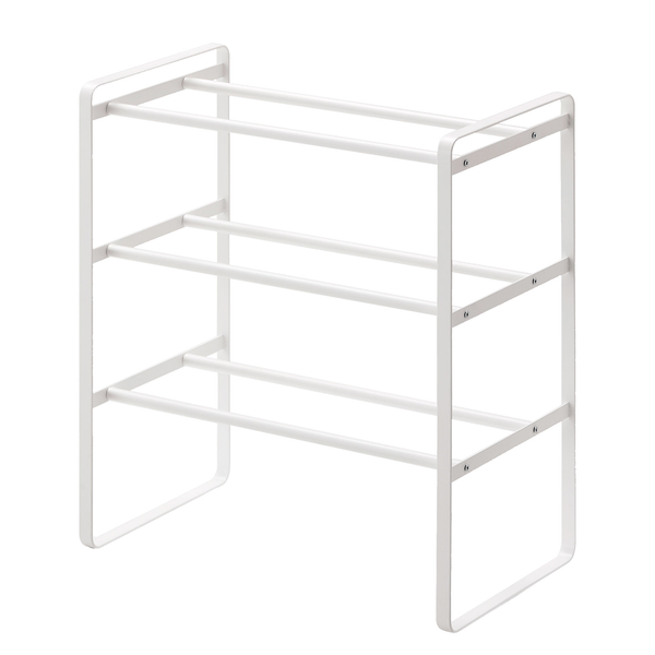 Schuhregal Frame I - Metall - Weiß