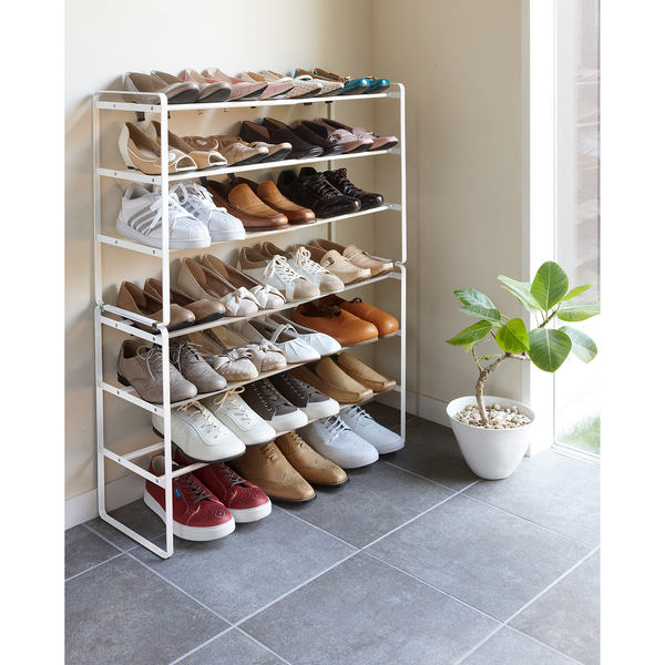Schuhregal Frame I - Metall - Weiß