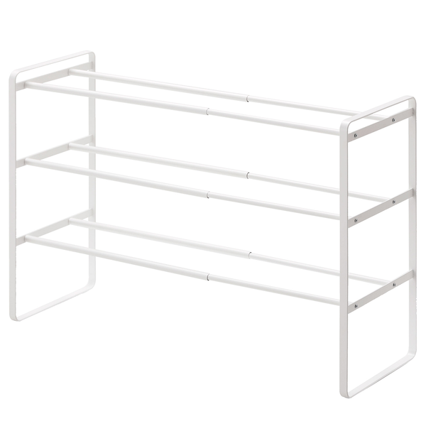 Schuhregal Frame I - Metall - Weiß