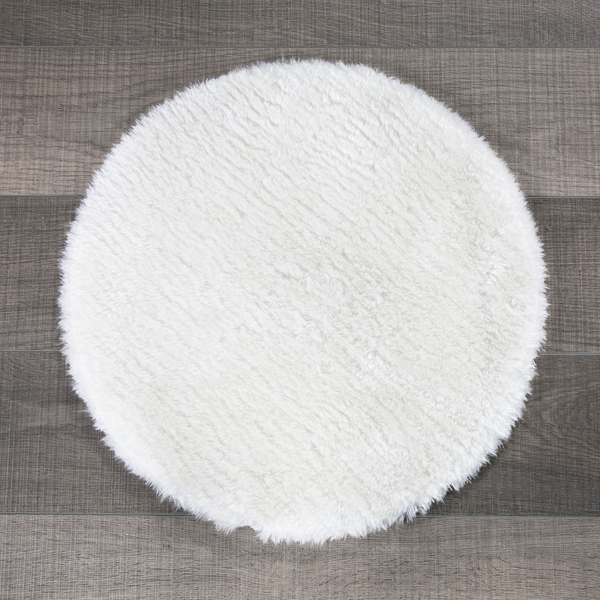 Sitzkissen Lambskin - Polyester - Weiß