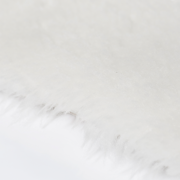 Sitzkissen Lambskin - Polyester - Weiß
