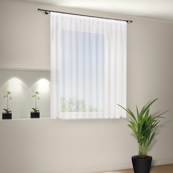 Fertigstore Gabina - Polyester - Weiß - 450 x 180 cm