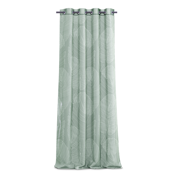 Ösenschal Malm - Polyester - Grün - 140 x 250 cm