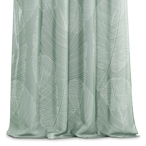 Ösenschal Malm - Polyester - Grün - 140 x 250 cm