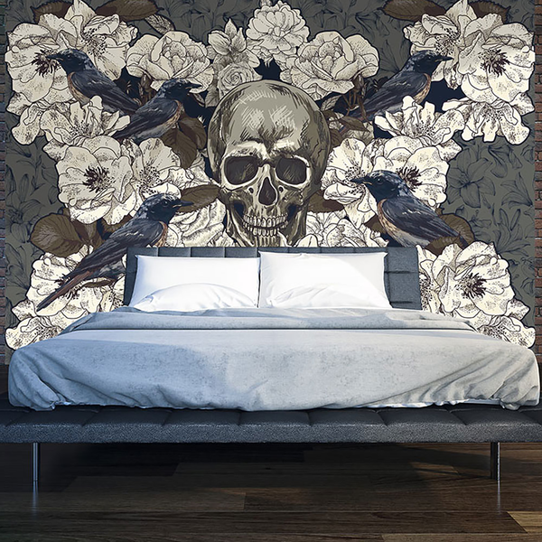 Vlies Fototapete King - Premium Vlies - Grau - 350 x 245 cm