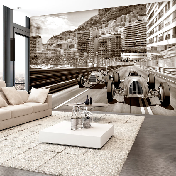Vlies Fototapete Formula 1 - Premium Vlies - Braun - 400 x 280 cm