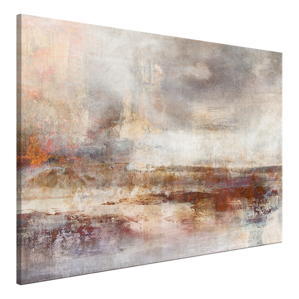 Wandbild Transience - Leinwand - Grau - 90 x 60 cm