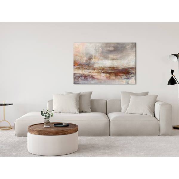Wandbild Transience - Leinwand - Grau - 90 x 60 cm