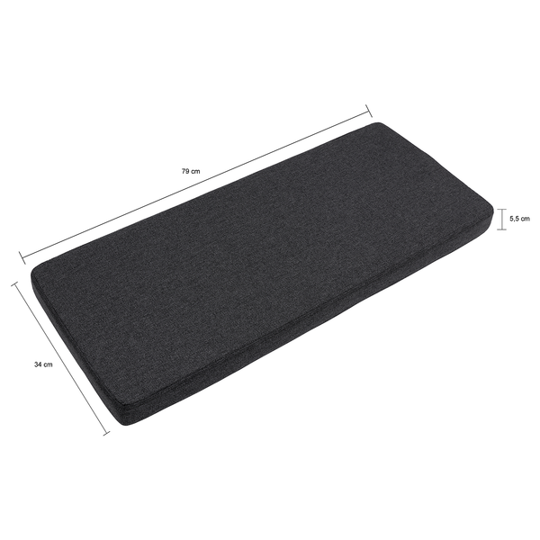 Sitzkissen Yukon - Polyester - Grau