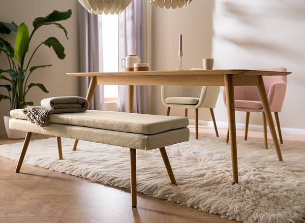 Sitzbank NICHOLAS - Webstoff Stefka: Beige