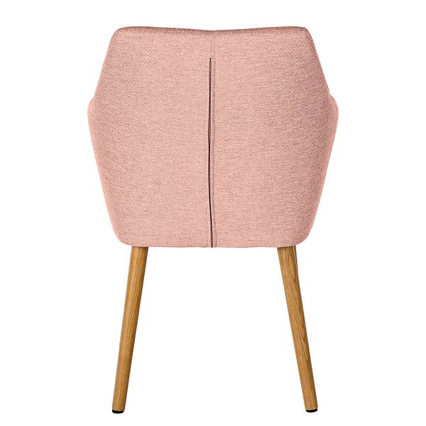 Armlehnenstuhl NICHOLAS - Webstoff Stefka: Rosa - Einzelstuhl