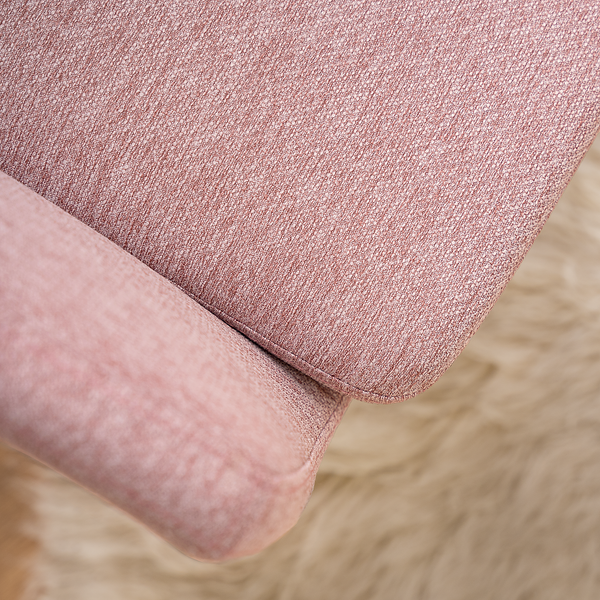 Armlehnenstuhl NICHOLAS - Webstoff Stefka: Rosa - Einzelstuhl