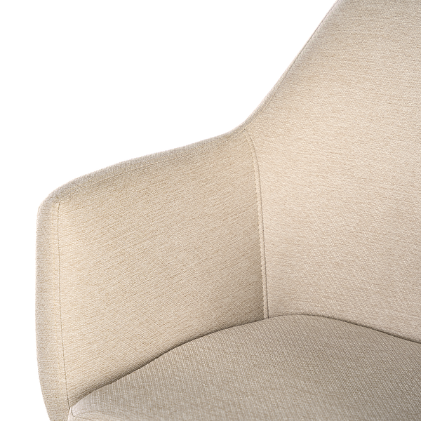 Armlehnenstuhl NICHOLAS - Webstoff Stefka: Beige - Einzelstuhl
