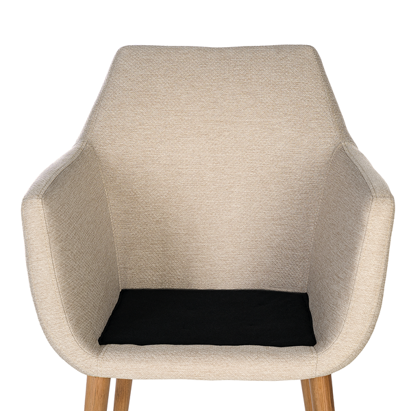 Armlehnenstuhl NICHOLAS - Webstoff Stefka: Beige - Einzelstuhl