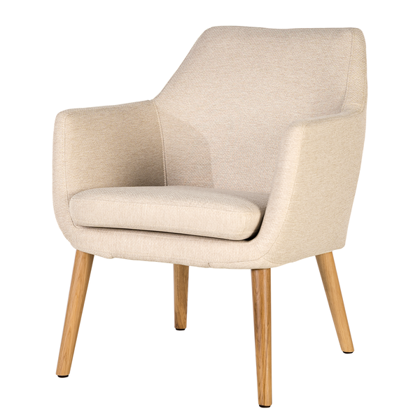 Loungesessel NICHOLAS - Webstoff Stefka: Beige