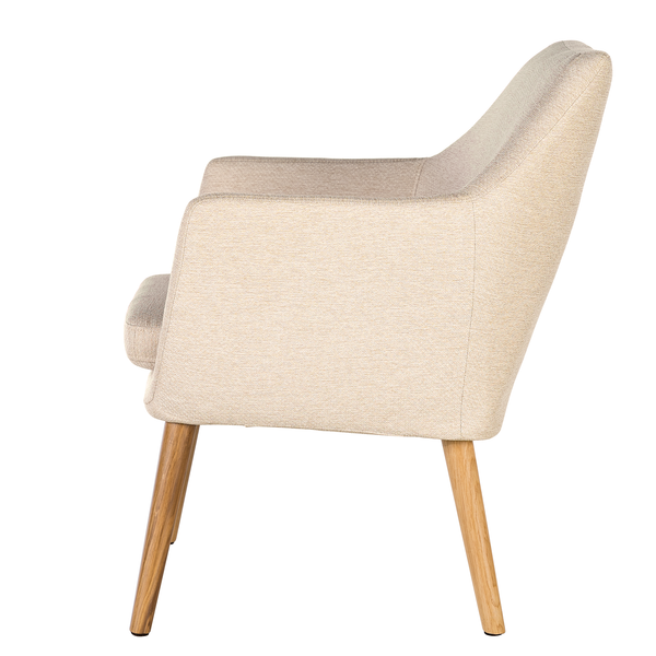 Loungesessel NICHOLAS - Webstoff Stefka: Beige