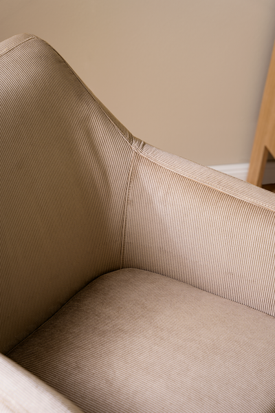 Loungesessel NICHOLAS - Cordstoff Winka: Beige