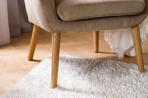 Loungesessel NICHOLAS - Cordstoff Winka: Beige