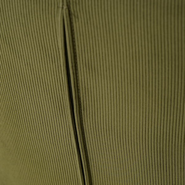 Armlehnenstuhl NICHOLAS - Cordstoff Winka: Olivegrün - Einzelstuhl