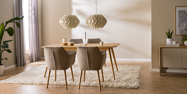 Armlehnenstuhl NICHOLAS - Cordstoff Winka: Beige - 1er Set