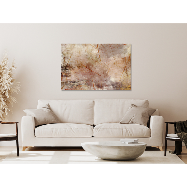 Wandbild Imprint of Nature - Leinwand - Braun - 120 x 80 cm
