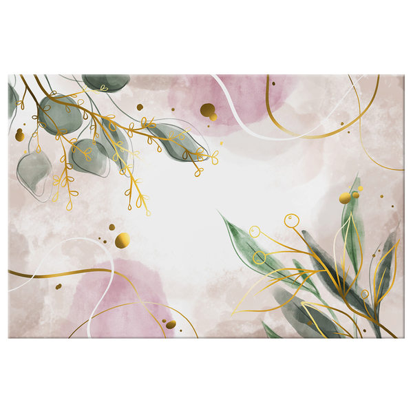 Wandbild Flash of Nature - Leinwand - Pink - 60 x 40 cm