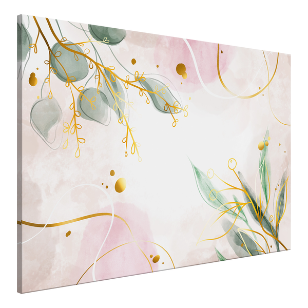 Wandbild Flash of Nature - Leinwand - Pink - 60 x 40 cm