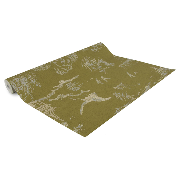 Vliestapete Gaia - Vlies - Ocker