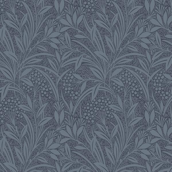 Vliestapete Barley - Vlies - Blau